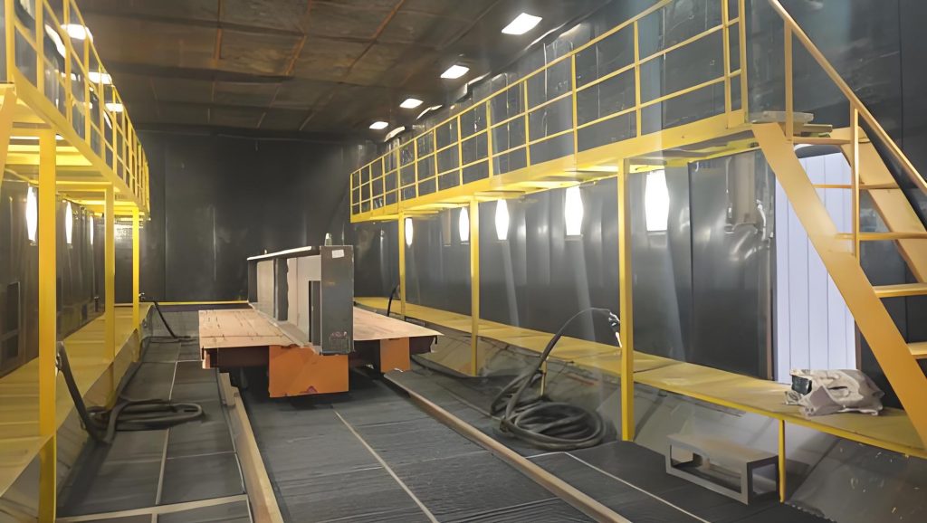 機械刮板回收噴砂房